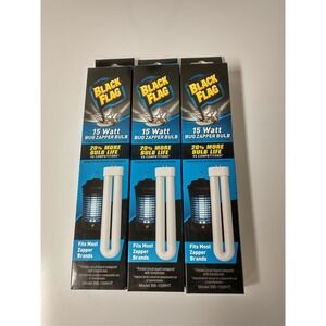 BB-15WHT Black Flag 15 Watt Bug Zapper Bulb Lot of 3 New‎